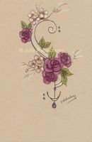 floral tattoo